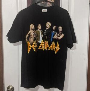 Def Leppard Vintage 2007 World Concert Tour Band T-shirt Size Large